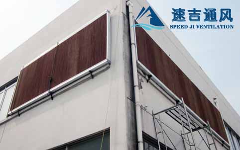 苏州电器厂安装水帘风机15公分水帘墙降温系统